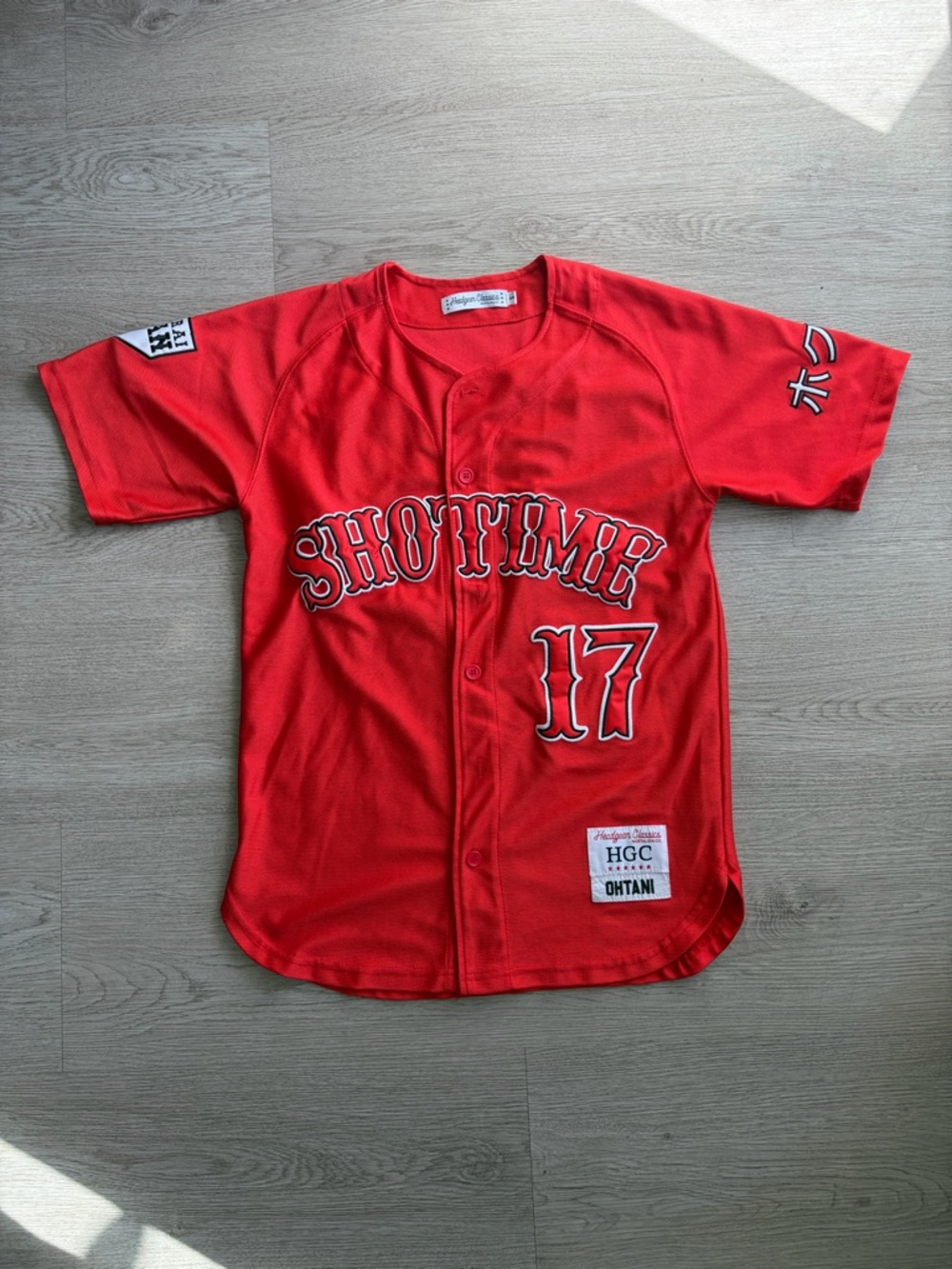 HGC Red "Shotime" Shohei Ohtani Baseball Jersey 17